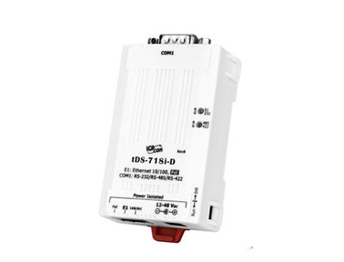 泓格科技新產(chǎn)品上市: tDS-718i-D1 口RS-232/422/485、Power 隔離及PoE供電的微型設(shè)備服務(wù)器