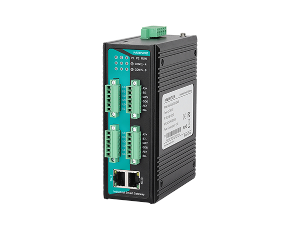 邁威通信MaxGate300系列 8路RS232或RS485轉2路以太網(wǎng)Modbus工業(yè)智能網(wǎng)關