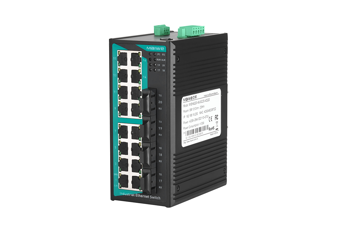 邁威通信MISCOM6220-4F 20口二層百兆網(wǎng)管型卡軌式工業(yè)以太網(wǎng)交換機