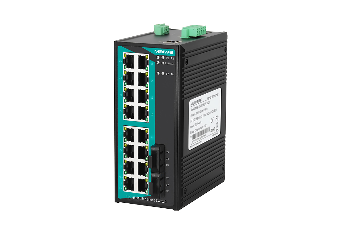 邁威通信MISCOM6218-2F 18口二層百兆網(wǎng)管型卡軌式工業(yè)以太網(wǎng)交換機